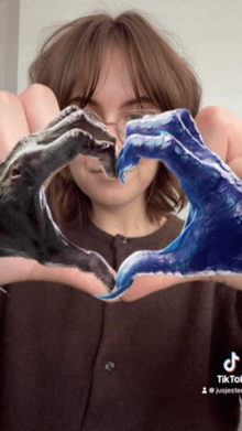 Halloween Heart Hands