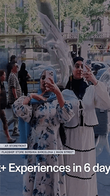 AR Storefront Activation for Bershka Barcelona