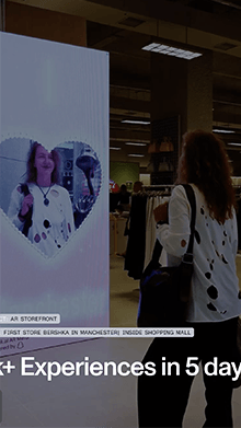 AR Storefront Activation for Bershka Manchester