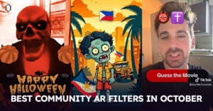 Article "Celebrate Halloween with AR 🎃 | Best Community AR Filters in October" cover